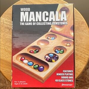 Pressman Wooden Mancala Board Game - Brown